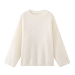 pull mohair blanc femme