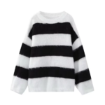 pull mohair rayé