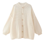gilet blanc boutons dorés