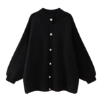 gilet noir boutons dorés