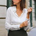 chemisier classique femme satin blanc 2