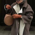 Manteau en laine à revers