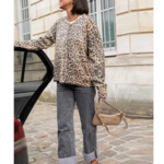 cardigan vintage imprimé léopard femme (2)