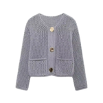 cardigan gris femme