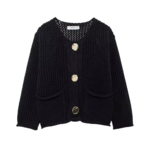 cardigan noir femme
