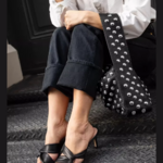 petit sac noir clouté tendance