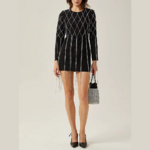 mini robe de soirée de luxe femme