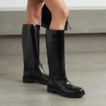 bottes droites noires tendances femme