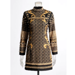 robe patchwork monogramme chic
