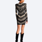 robe courte moulante monogramme chic