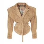veste en daim beige tendance hiver 2025