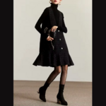 robe courte en tweed femme
