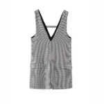 mini robe courte à carreaux hiver