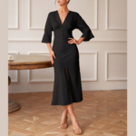 robe longue à manches longues femme petit prix