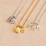 Collier médaillon personnalisé initiale