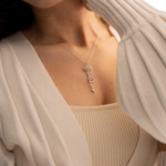 collier prénom personnalisé fleur