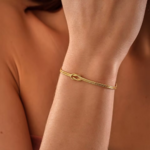 bracelet noué délicat doré à lor fin