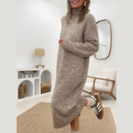 robe pull longue en maille