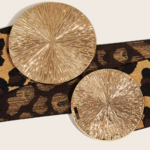 ceinture tendance pour robe léopard boucle dorée