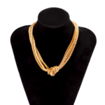collier multi rangs noué (3)