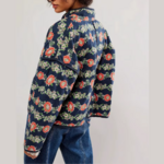 veste en coton imprimée fleurie printemps