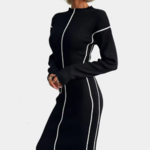 robe longue noire chic