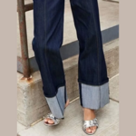 jean retroussé femme tendance