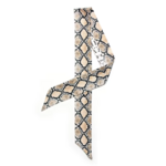 Foulard fin ruban imprimé python