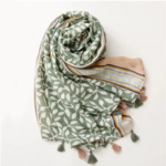 foulard châle imprimé printemps