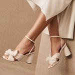 sandales à talons élégantes blanches