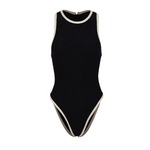 Maillot 1 pièce noir blanc Angele (3)