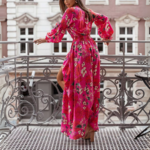 robe longue fleurie printemps