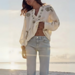 blouse blanche brodée tendance femme