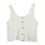débardeur tendance blanc crochet