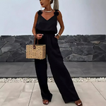combinaison été femme noire