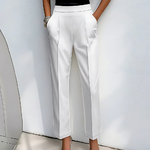 pantalon blanc élégant femme