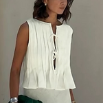 débardeur blanc femme été