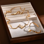 collier plaqué or et bracelet (2)