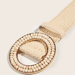 ceinture tressée femme boucle ronde perlée (3)