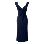 robe de soirée longue bleu marine chic