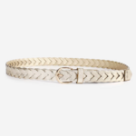 ceinture tressée en cuir doré (2)