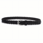 ceinture tressée en cuir noir (2)