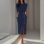 robe femme business bleu marine été
