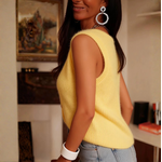 Gilet sans manche Tessa jaune (2)