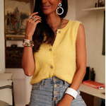 Gilet sans manche Tessa jaune
