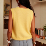 Gilet sans manche Tessa jaune (4)