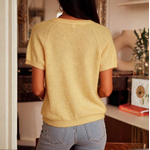 Gilet manche courte Tessa jaune (4)