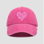 Casquette Sweat hearts fushia