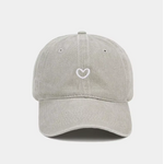 Casquette Heart gris clair