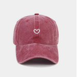 Casquette Heart old pink